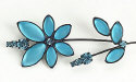 103-Teal Flower