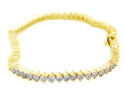 2 Prong Tennis Bracelet Gold